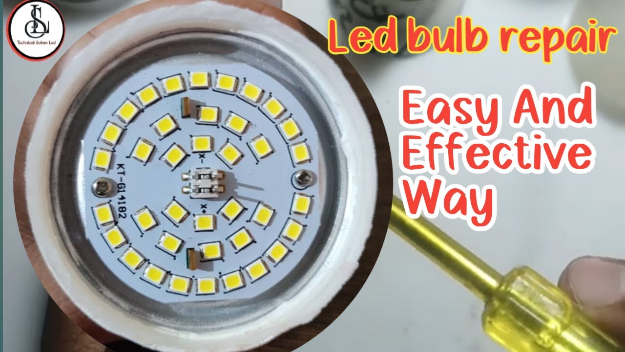Led Par Repair Led bulb repair at home|| very easy and effective way || led bulb ...