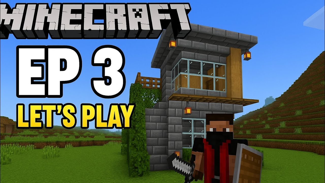 🏡 Minecraft Survival EP 3 – Modern House Build Complete! - YouTube