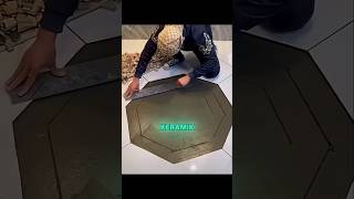 Unbelievable! Broken Tiles Turned Into a Luxury Work of Art 😱🛠️ #shortvideo