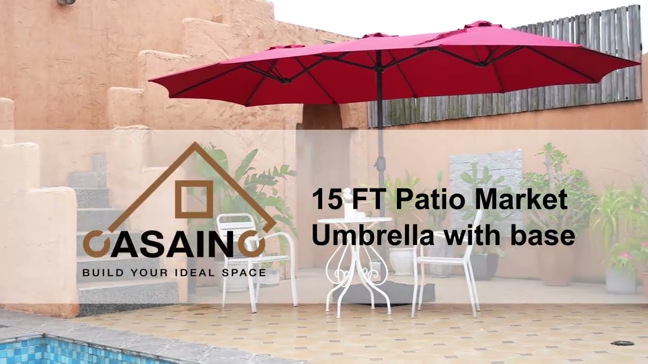 casainc patio umbrella Amazon.com : 6.5 X10 FT Solar LED Rectangular Market Table Umbrella Outdoor Aluminium Umbrella with Push Button Tilt and Crank for Garden Lawn Deck Backyard Pool-Beige : Patio, Lawn Illuminate your evenings with this 10 ft offset patio umbrella Casainc 15 Ft. Steel Patio