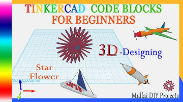 Create a 3D Flower Star in TinkerCAD CodeBlocks | DIY_Projects