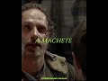 "A machete with a red handle " #edit #rick #twd