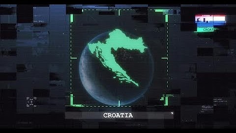 Croatia Flag And Map Glitch Hud 4K | Motion Graphics template - Envato elements
