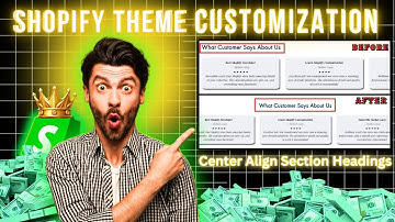 🌐 Center Align the Shopify Section Headings For a  Certain Sections