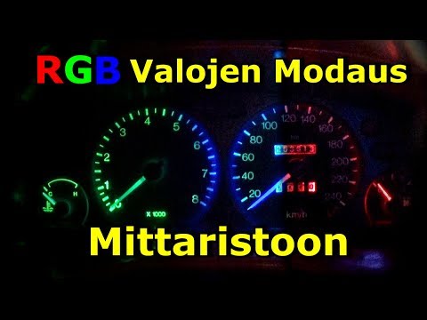 RGB Valojen Asennus Mittaristoon