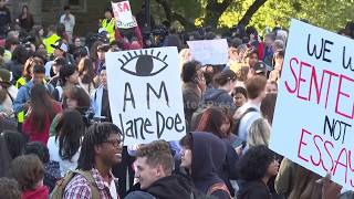 Students protest Cornell University's response to gang rape complaint