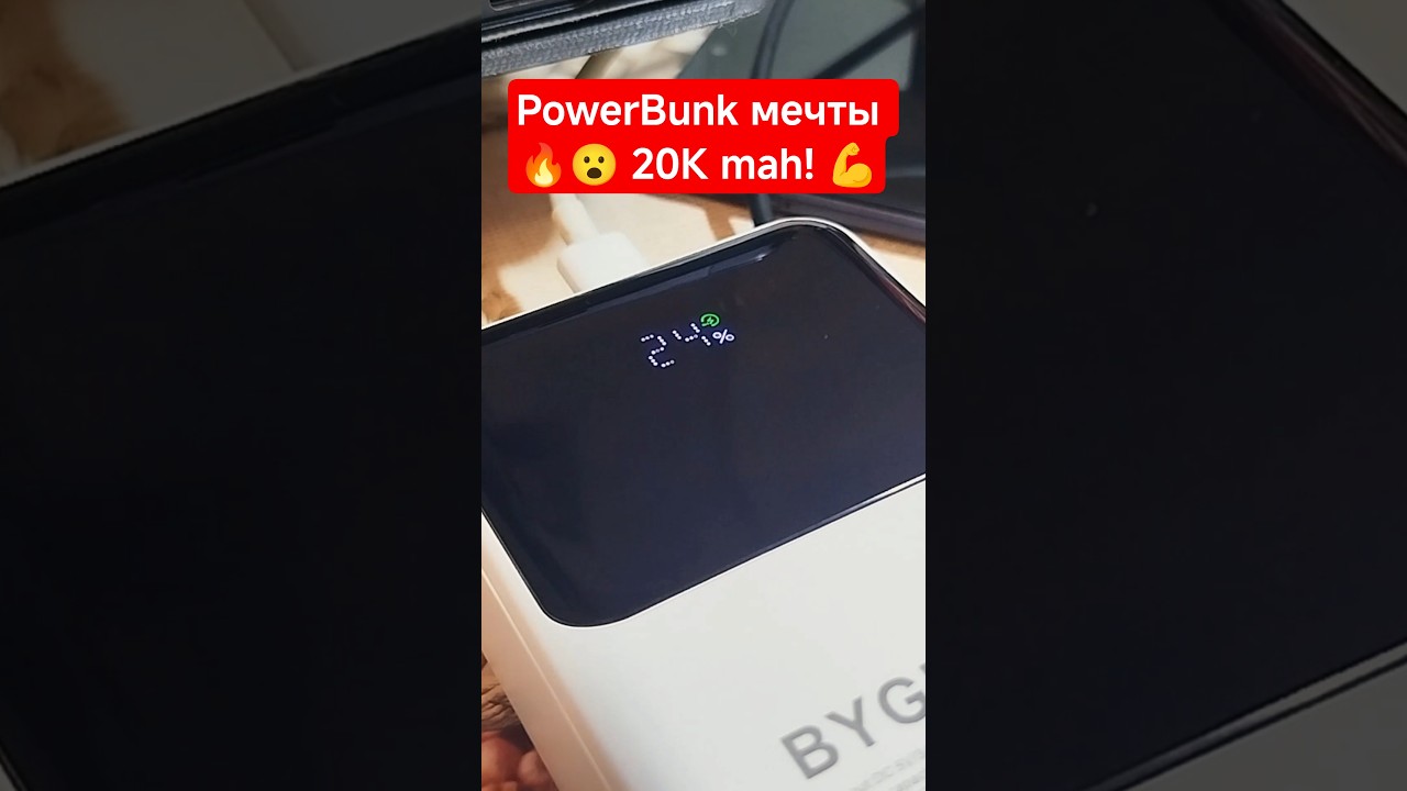 🔥 Temu повербанк 20К mAh: заряжает 2 + Type-C/Micro-USB 