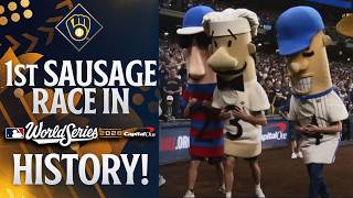 The first sausage race in World Series history goes to ... ๐