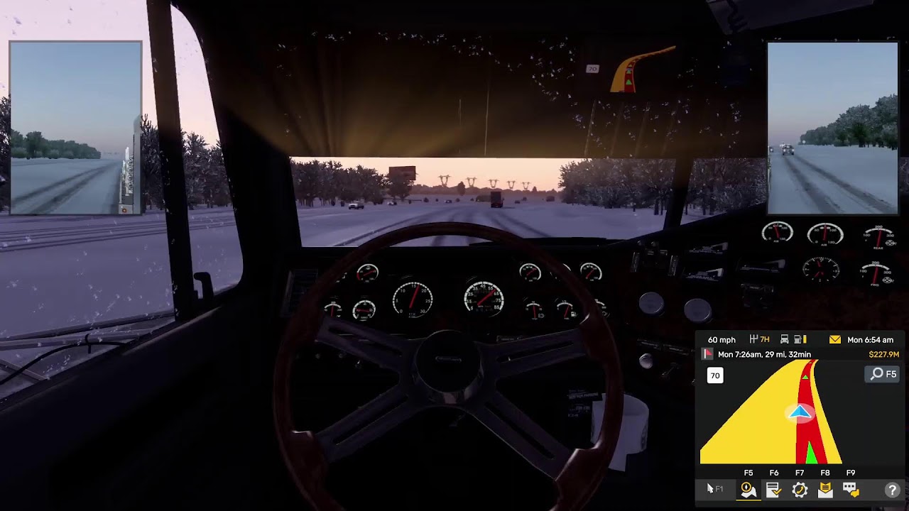 American Truck Simulator Driving to FL From LA Using A Logitech G29