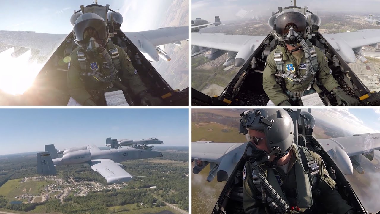 U.S. Air Force A-10 Thunderbolt II aircraft B-Roll