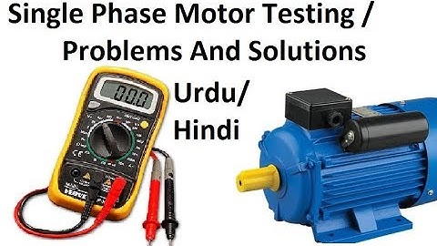 How to Test Single Phase Motor Windings, Capacitor, Problems with Multimeter (Urdu/Hindi)