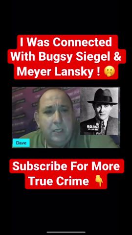 I Was Connected With Bugsy Siegel \u0026 Meyer Lansky ! 🫢 #short