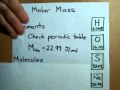 How to calculate molar mass