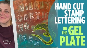 DIY Foam Letter Stamps for Gel Printing | Easy Handmade Alphabet Stamps