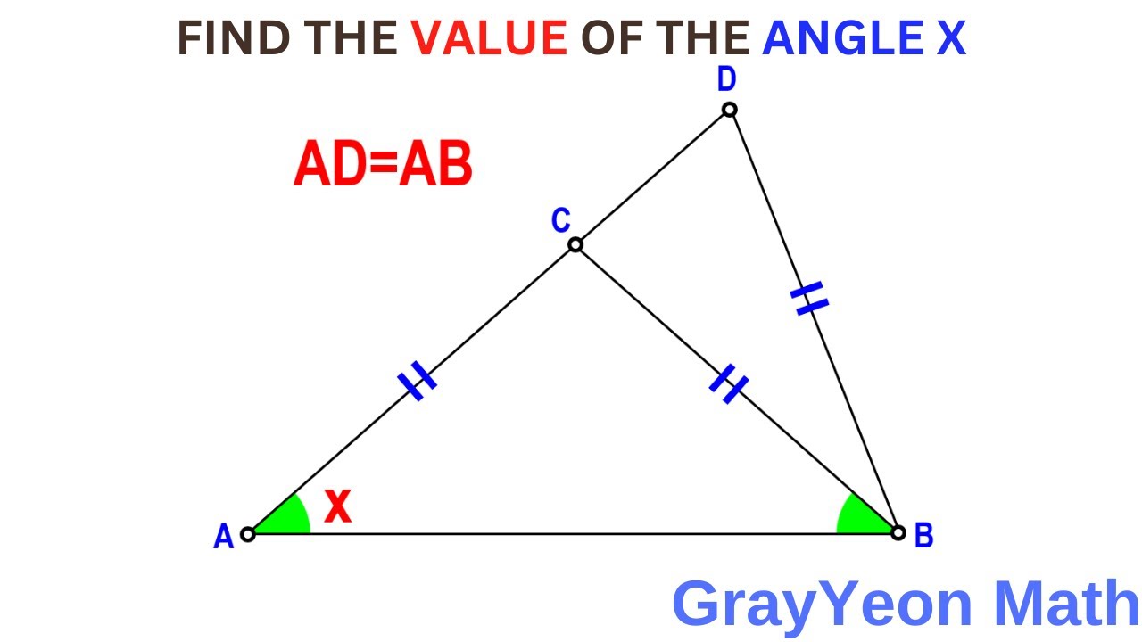 Find the value of angle X 2 #importantgeometryskillsexplained # ...
