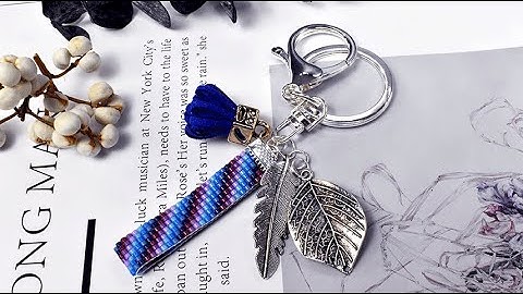 Beebeecraft DIY Beaded Keychain with MIYUKI Seed Beads.
