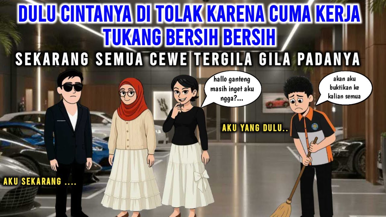 DULU CINTANYA DI TOLAK KARENA CUMA TUKANG BERSIH BERSIH, SEKARANG SEMUA CEWE TERGILA GILA PADANYA
