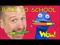 Back to School with Steve and Maggie | Speak English with Stories for Kids | Wow English TV
