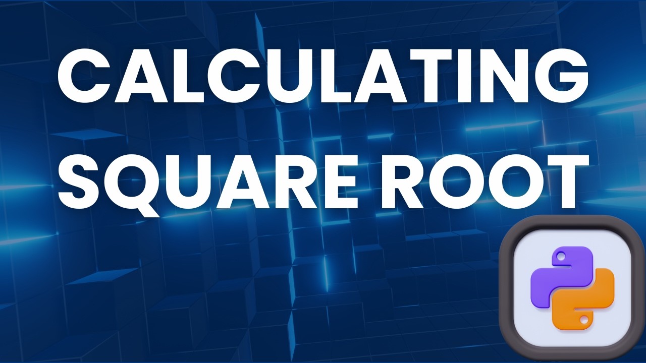 Calculate Square Root in Python - YouTube