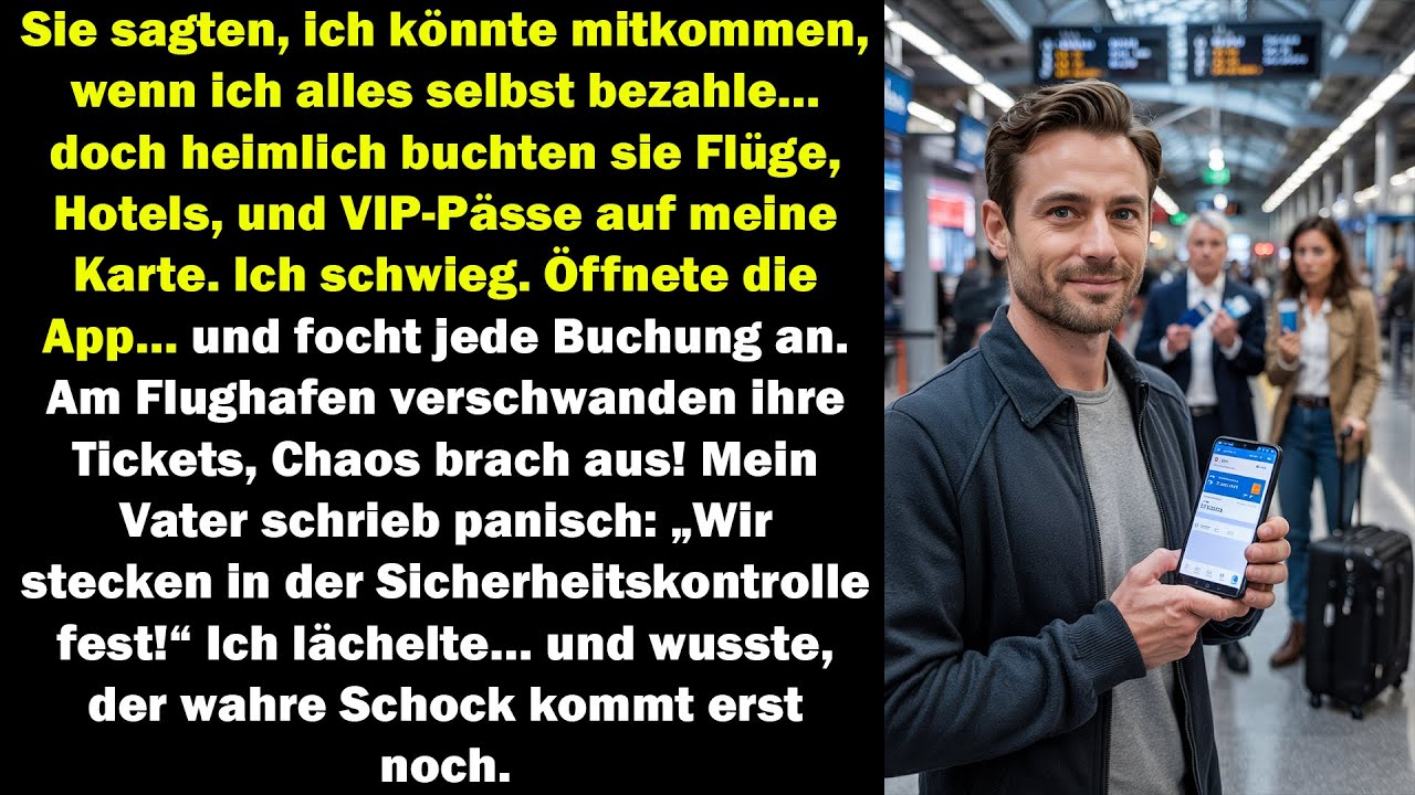 Sie buchten Flüge und Hotels auf meine Karte, ich focht alles an… ihre Tickets verschwanden!