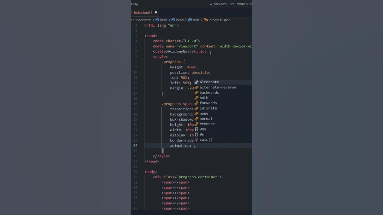 How to Make Loading Animation | HTML CSS - YouTube