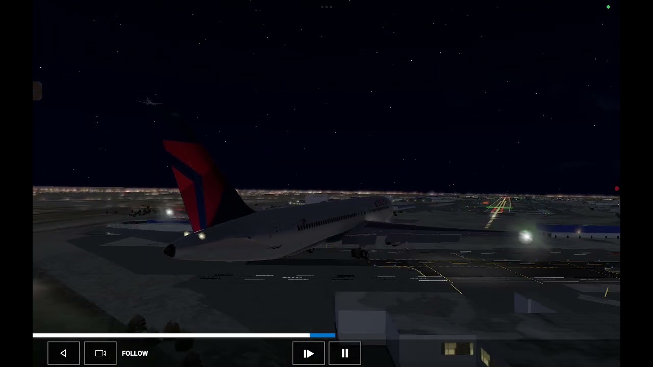 RFS: delta 767 landing in JFK airport (no mistakes....)
