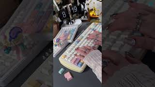 Tingle Brian Tickle Typing Asmr  Fbb Goodnight Cute Keycap U0026 Dino98 Yellow Mechanical Keyboard