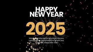 Happy New Year| Best NEW YEAR COUNTDOWN | 2025 Greeting Gif with fireworks sound | New Year gif 2025