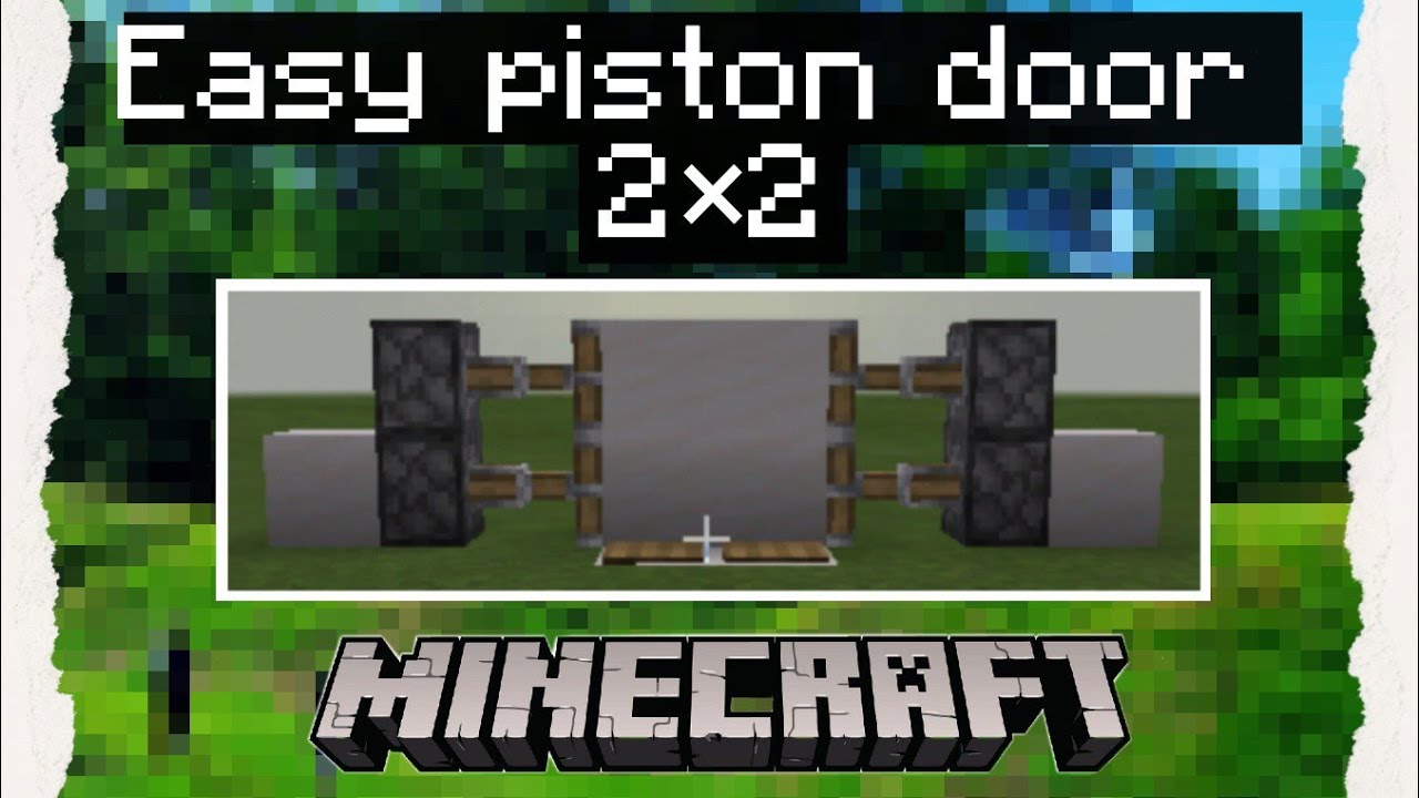 2x2 Piston Door Tutorial • Minecraft - YouTube