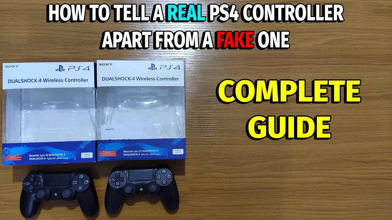 13x Ways to spot Fake PS4 DualShock 4 Controller including Packaging  (Before & After Buying) : r/PS4