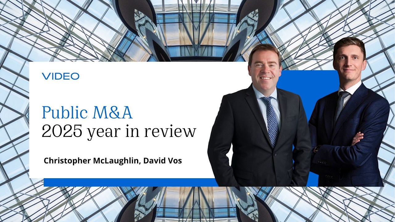 Public M&A 2025 year in review