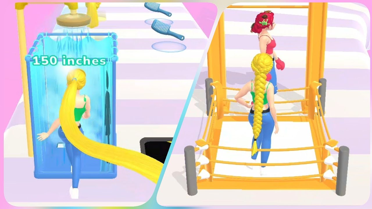 Wig Run👩🏼‍🦳👝🥽New Gameplay - Android, ios - All levels walk-through