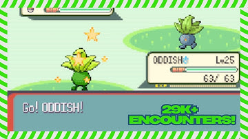 Shiny Oddish in 29,313 Random Encounters!! (Pokémon Emerald)