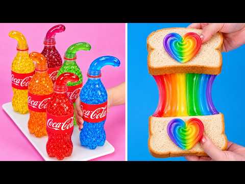 ❤️✨😍Ultimate Rainbow Cheese Sandwich | So Easy Cake Decorating Tutorials
