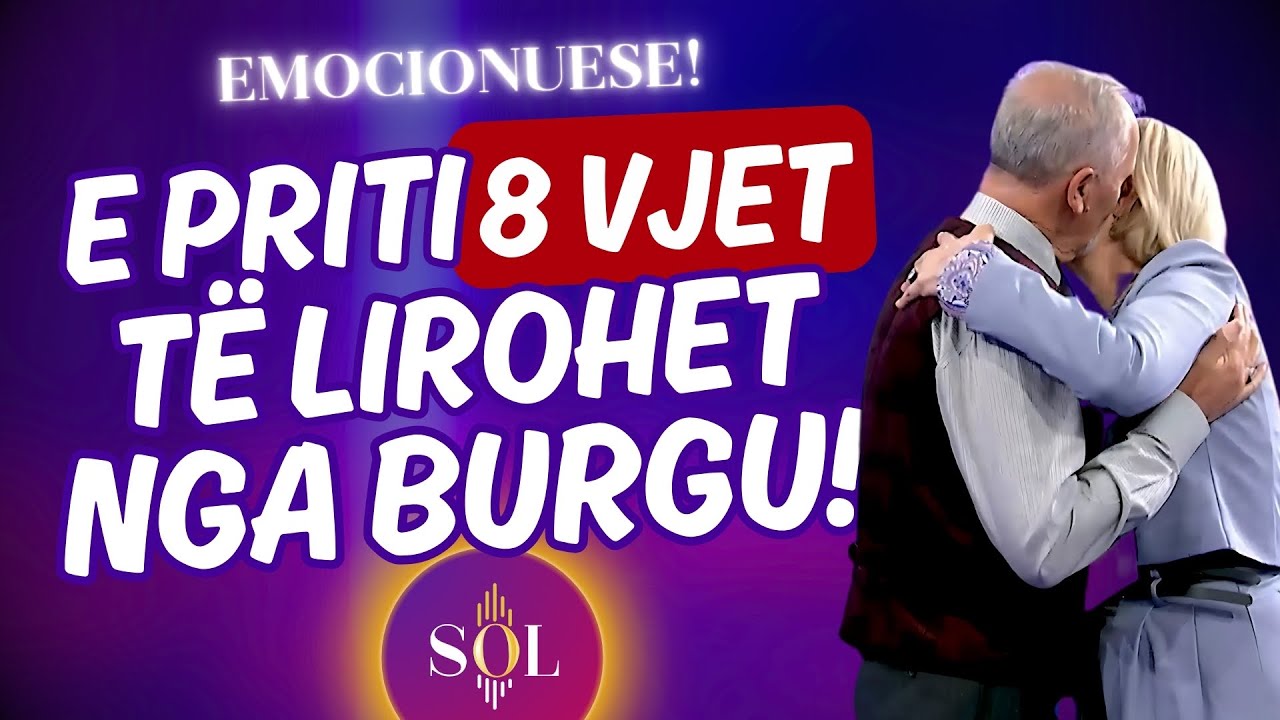 Rrëfim emocionues: E priti 8-vjet deri u lirua nga burgu, sot e surprizon bashkëshortin në studio🥹❤️