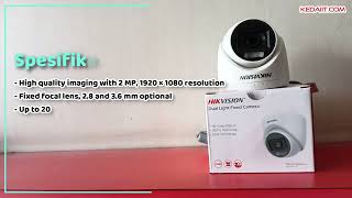 DS-2CE76D0T-EXLPF 2 MP Dual-Light Indoor Fixed Turret Camera