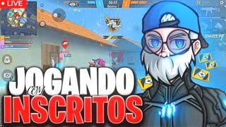 👑 FREE FIRE AO VIVO👑4X4 CONTRA OS INSCRITOS👑RYZEN 5 4600G 8 DE RAM 240 FPS👑 LIVE ON