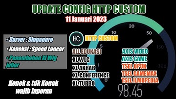 Update Config http custom | Axis Game, Axis XL Edukasi, XL Akrab, Flex, Wlg, Tiktok 11 Januari