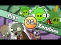 Pigs VS Zombies Angry Birds VS Plants Vs Zombies Sprite Animation 