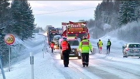 Schweden versinkt im Schnee