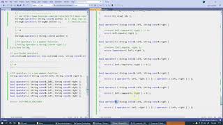 13.7 Java-like String in C++: comparison operators == != etc.
