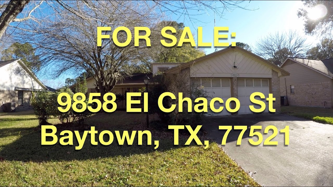 Baytown HUD Homes HUD King tours 9858 El Chaco St YouTube