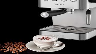 PRIXTON Verona - Cafetera Automática con 20 Bares, Potencia 850 W, Acero  Inoxidable - YouTube