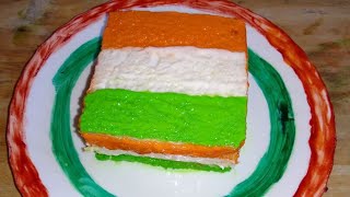 Independence day special dessert Tiranga bread cake@tastykitchen7865 #tiranga bread cake screenshot 3