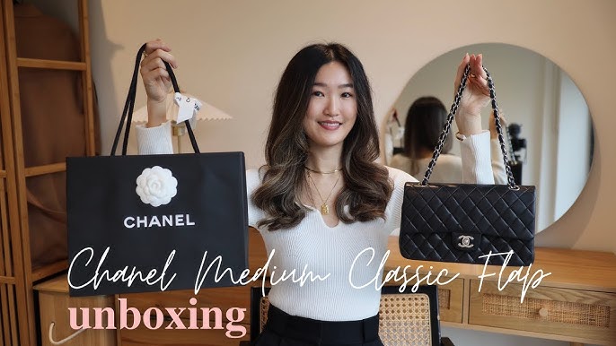 NEW CHANEL UNBOXING! Chanel Caviar Medium Black Classic Flap