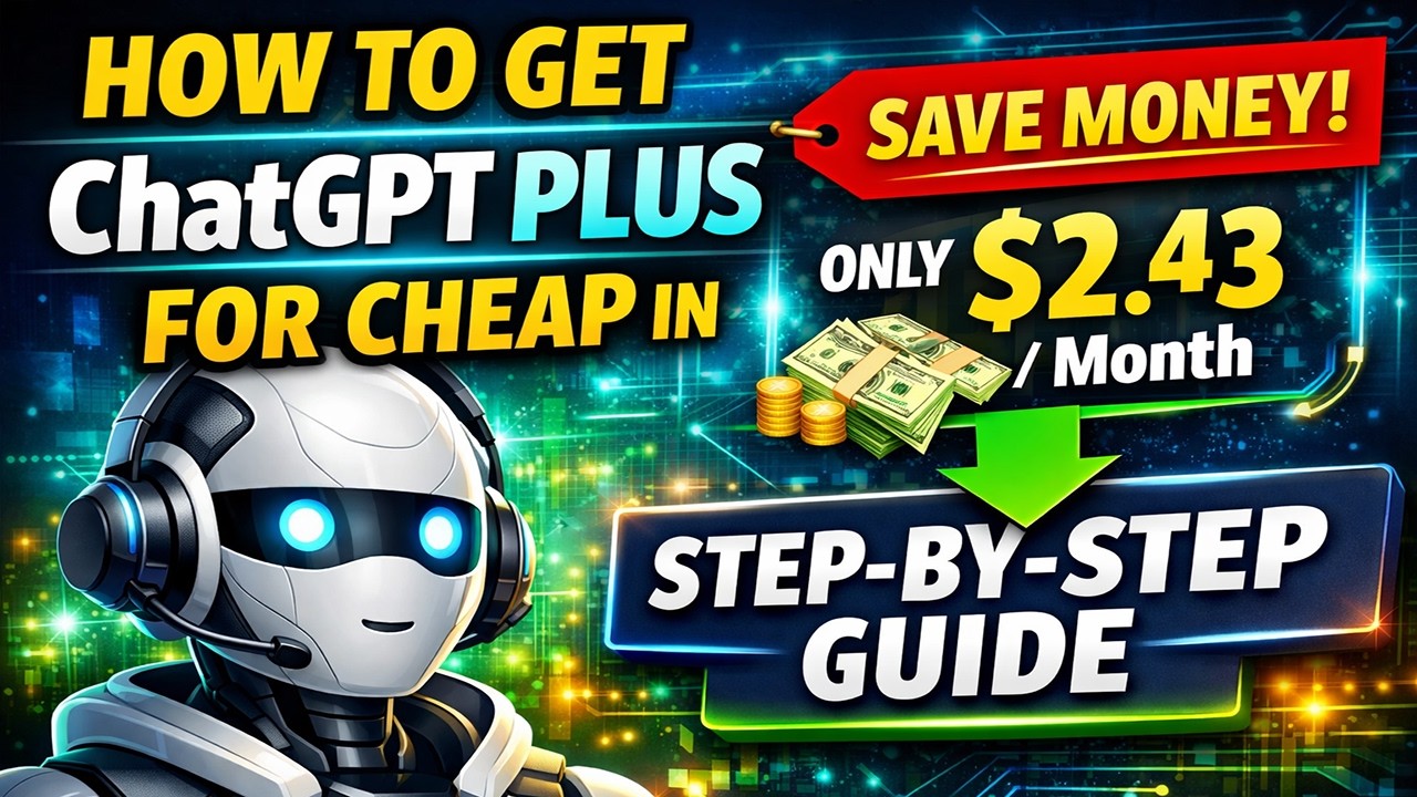 How to Get ChatGPT Plus for Cheap in 2026 (Step-by-Step Guide) - YouTube
