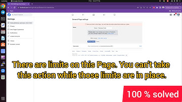 There are limits on this Page. You can