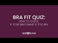 Herroom bra fit quiz  how to check if your bras band is too big