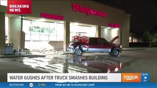 Water gushes from Walgreens after smash-and-grab