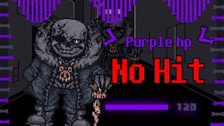 [Purple hp No Hit] Afterglory Sans fight by ZhaZha - phase 1